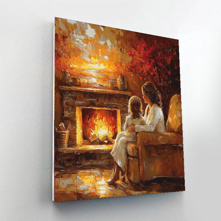 Evening Tales And Tea Painting Number Kit