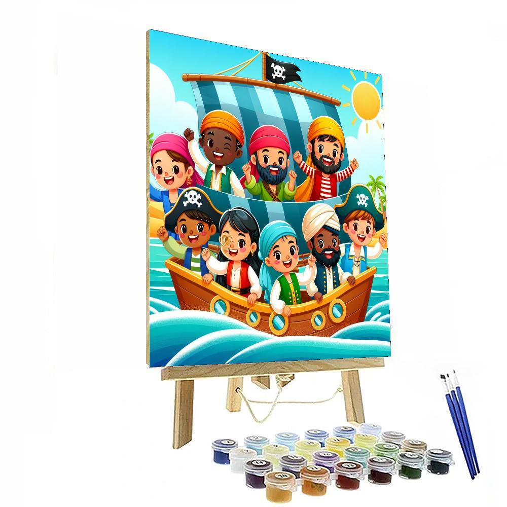 Adventurous Pirate Journey Paint By Color
