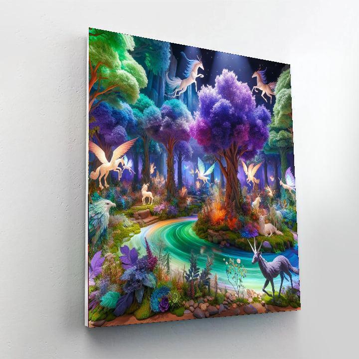 Woodland Faerie Tale Number Painting
