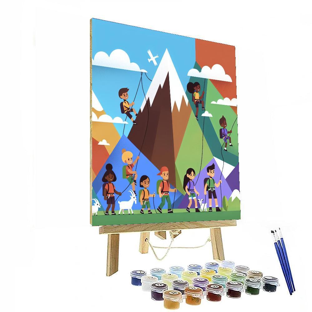 Magic Mountain Expedition Paint By Numbers Art
