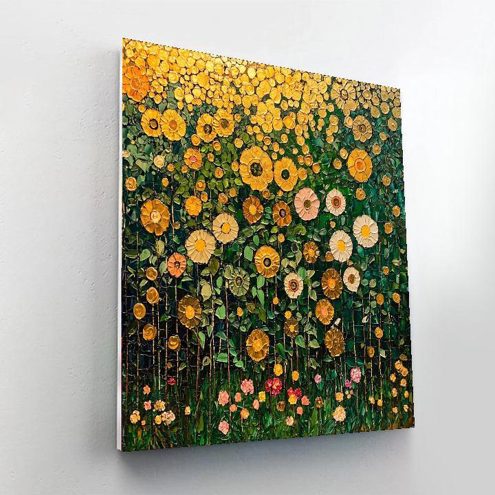 Gustav Klimt Inspired Golden Era Garden Elegance  Painting By Numbers Kit