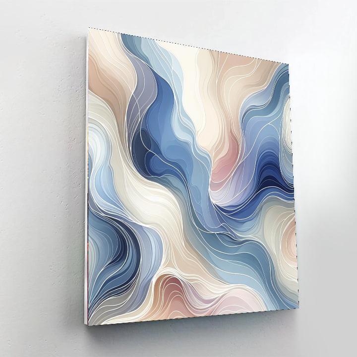 Serenity In Abstract Colors Number Painting