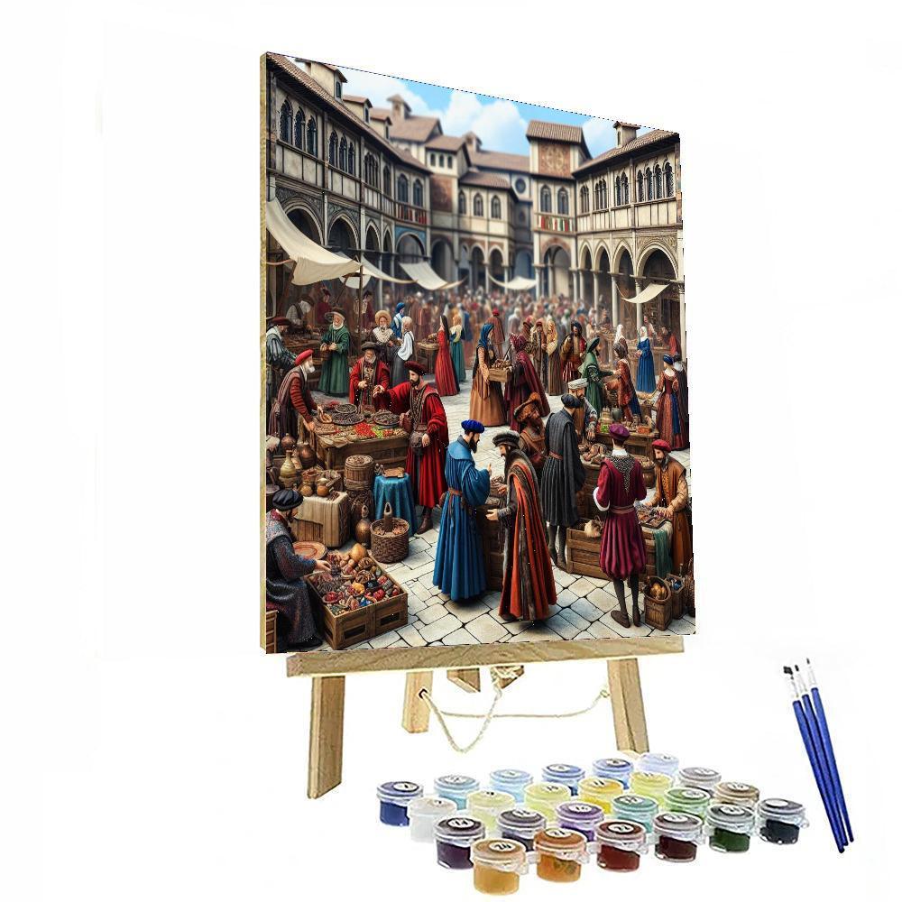 Renaissance Market Square Numbered Painting Kits