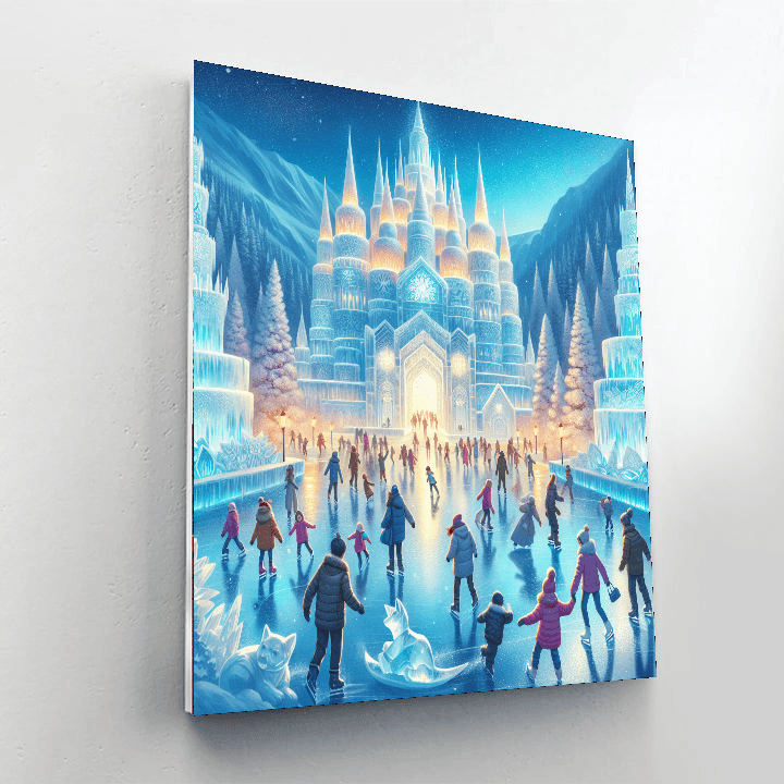 The Harbin Ice Festival - China Paint By Color