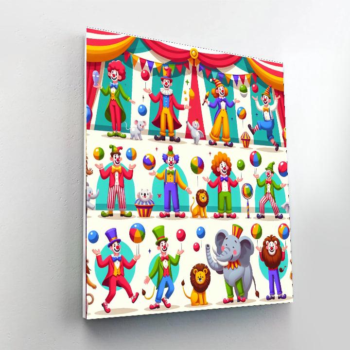 Joyful Juggling Painting Number Kit