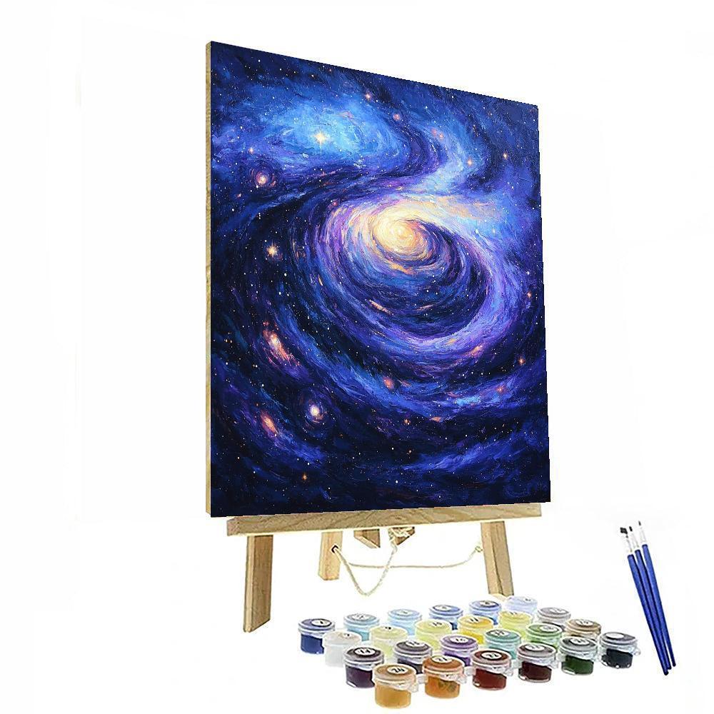 Paul Cézanne Inspired Ethereal Cosmos  Painting By Numbers Kit
