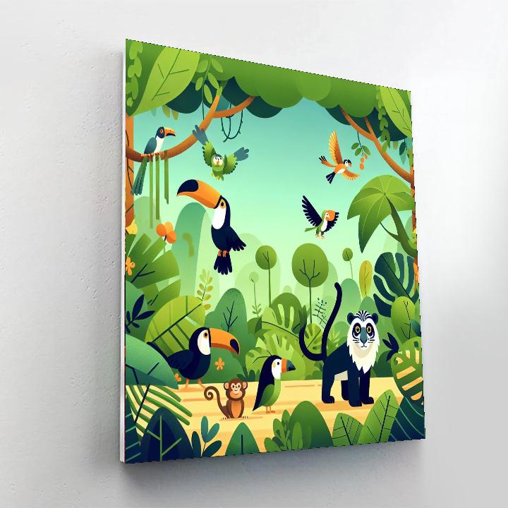 Tropical Jungle Trek Paint By Numbers