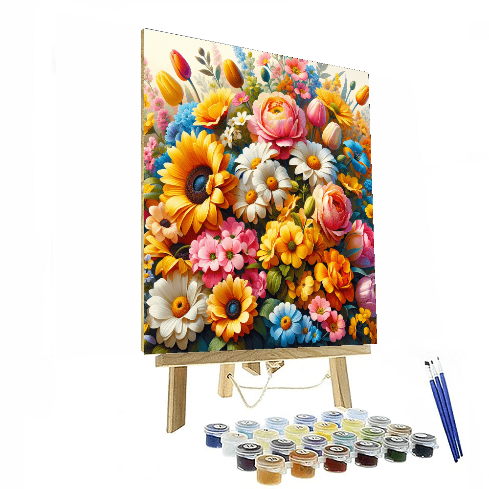 Floral Bouquet Symphony Numbered Painting Kits