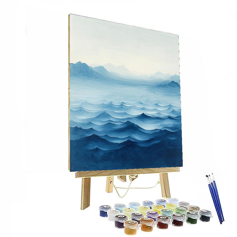 Zhao Mengfu Inspired Ripples Of Serene Waters  Paint By Color
