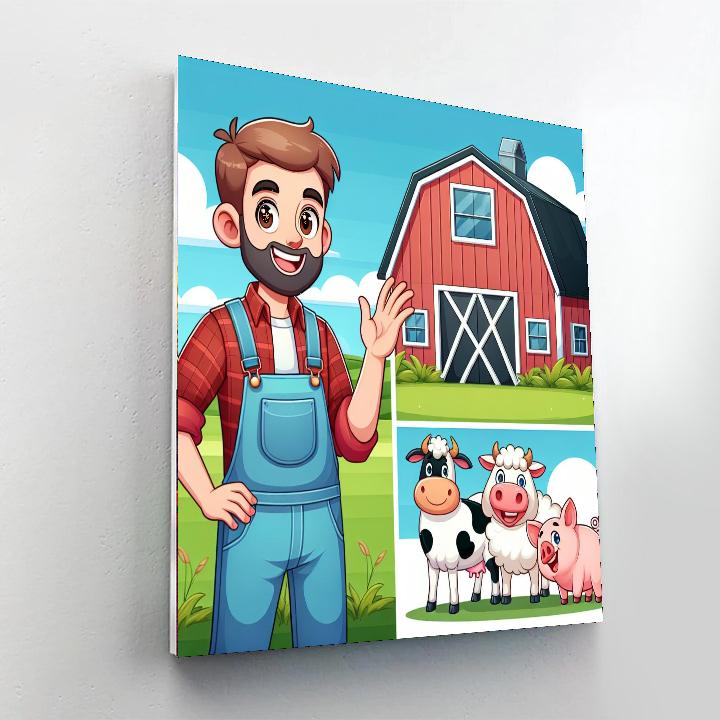 Friendly Farm Day Numbered Painting Kits