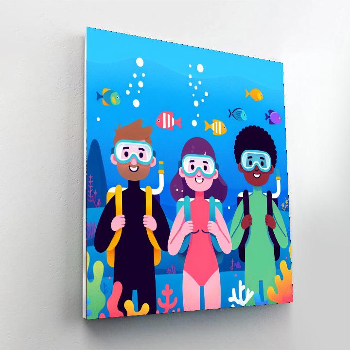 Explorers Of The Ocean Depths Paint By Numbers