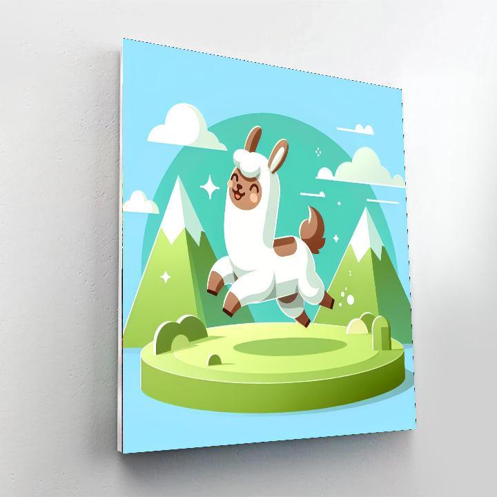 Playful Little Llama Paint By Numbers Kits