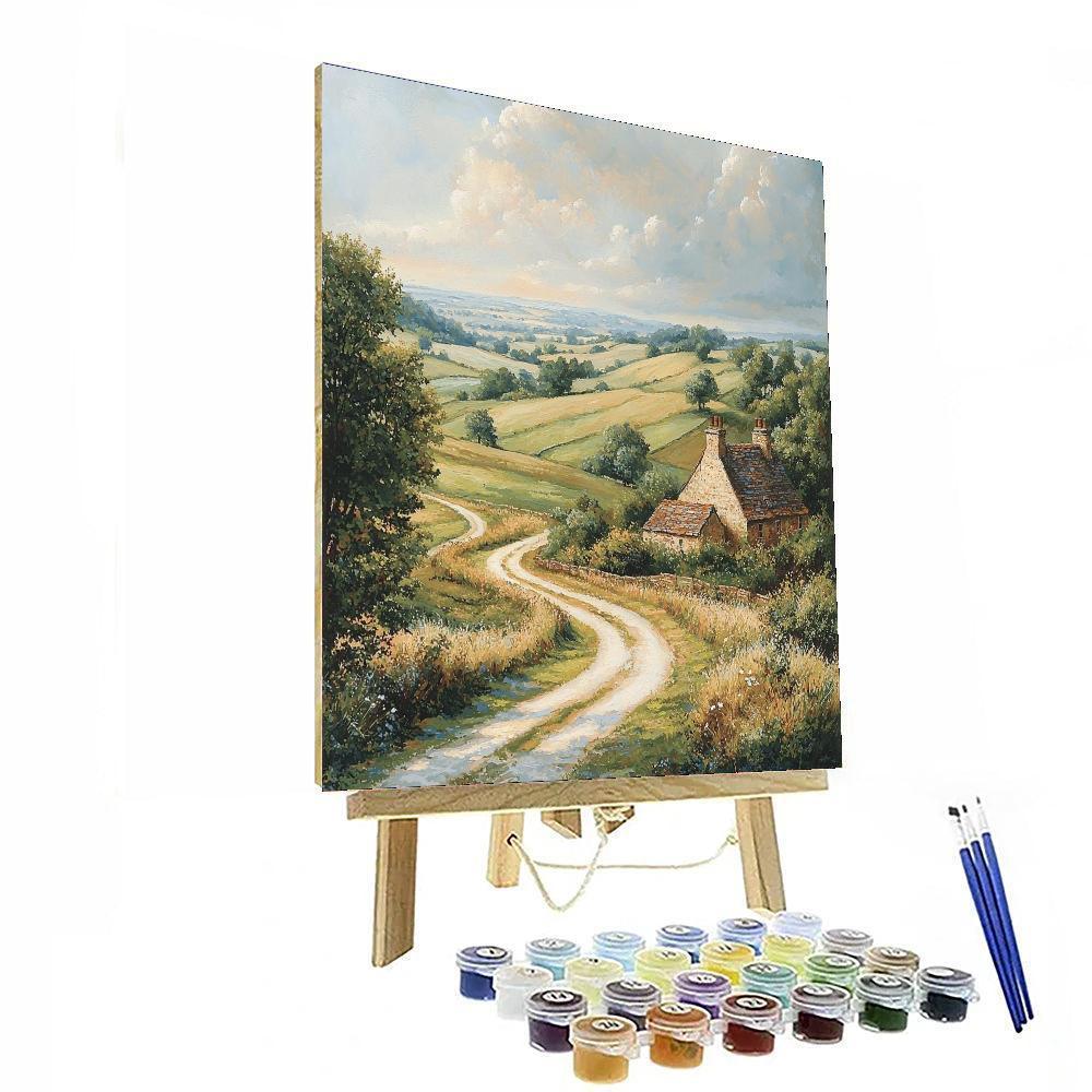 John Constable Inspired Rustic Trails  Paint By Numbers