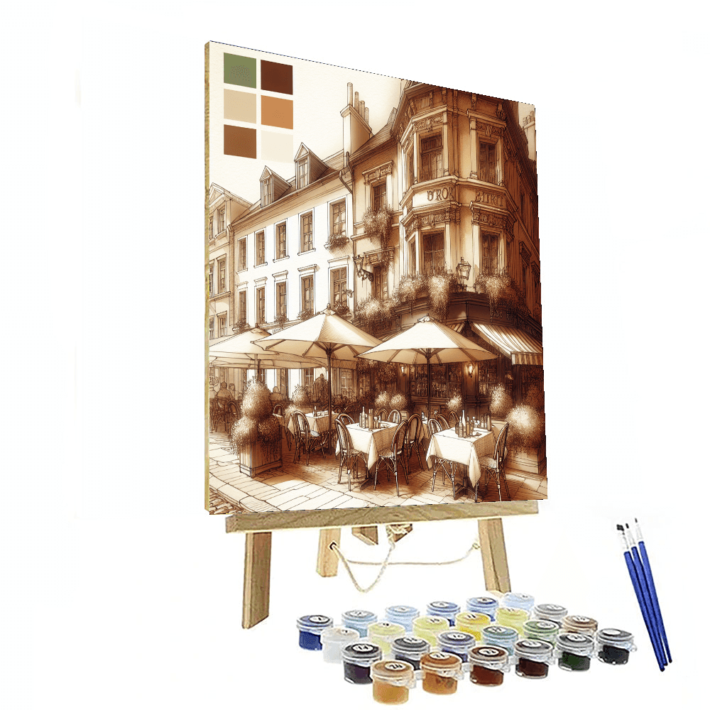 Elegant European Bistro DIY Paint By Numbers
