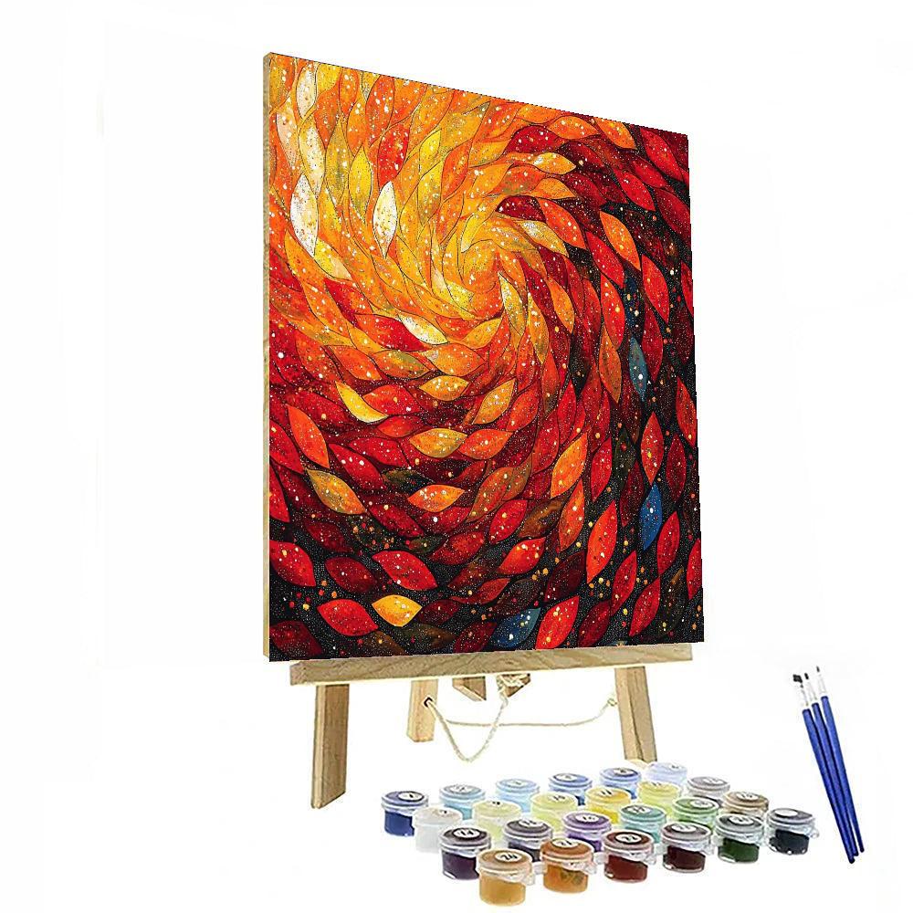 Georges Seurat Inspired Autumn Tapestry  Painting Number Kit