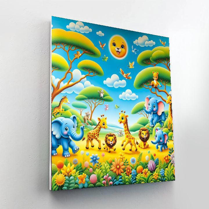 Animal Kingdom Wonders Number Painting