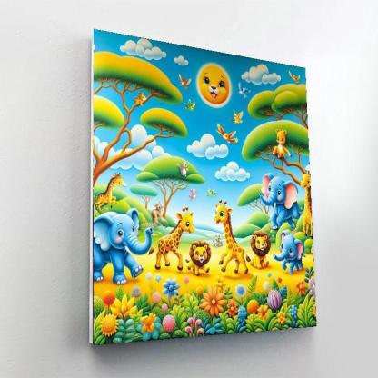 Animal Kingdom Wonders Number Painting