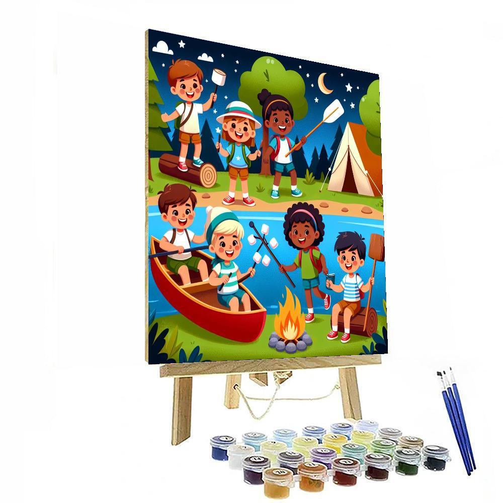 Playful Summer Camp Paint By Numbers Kits