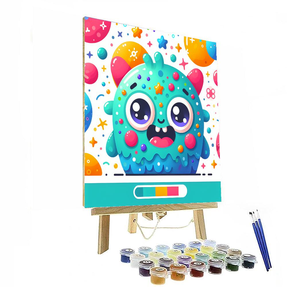 Happy Monster Numbered Painting Kits