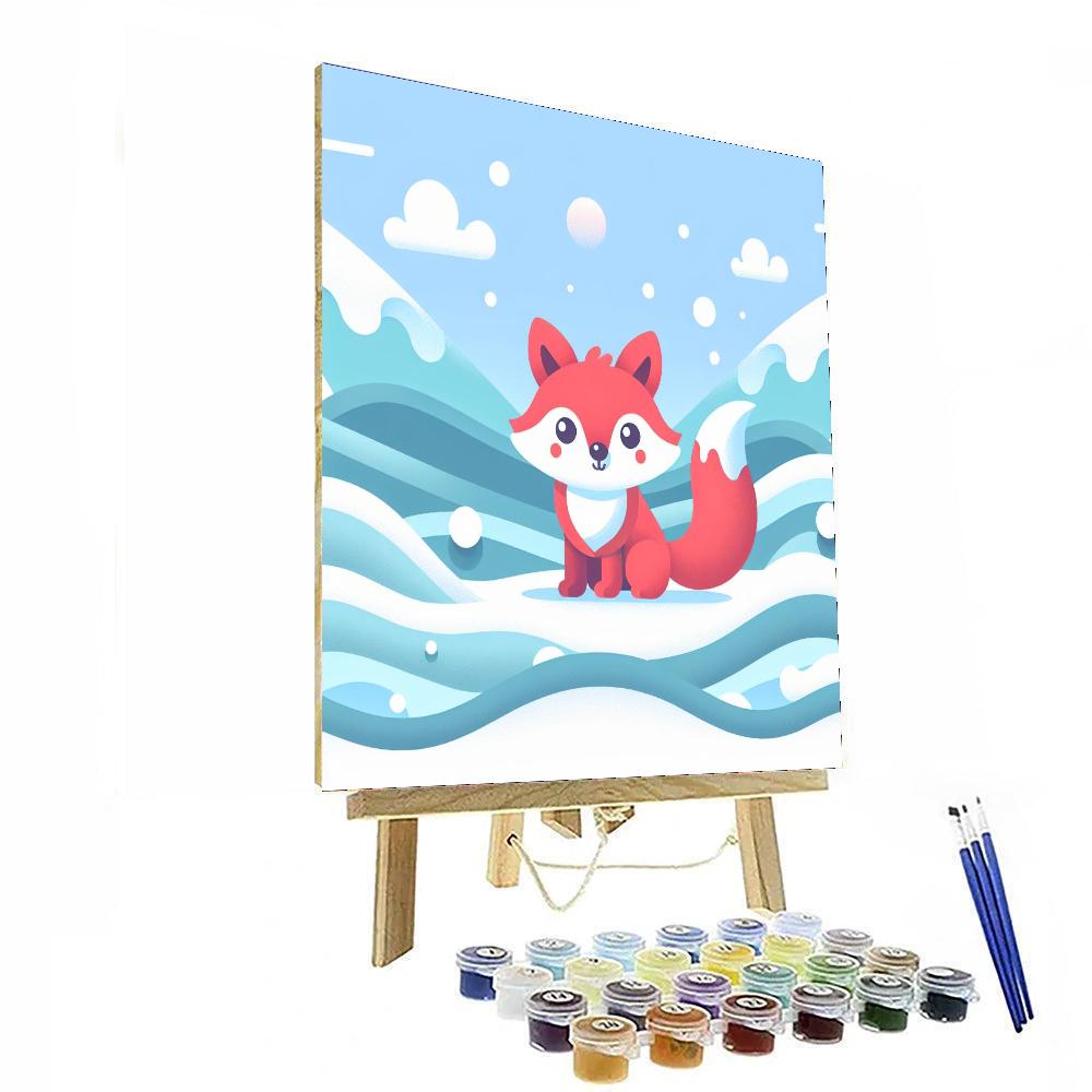 Arctic Fox's Secret Tale Painting By Numbers Kit
