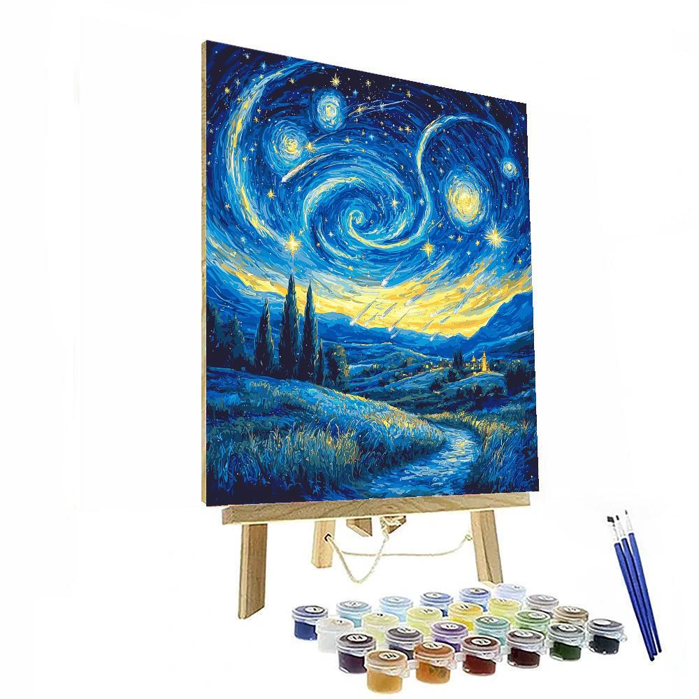 Vincent Van Gogh Inspired Cosmic Night Wonder  Paint By Numbers