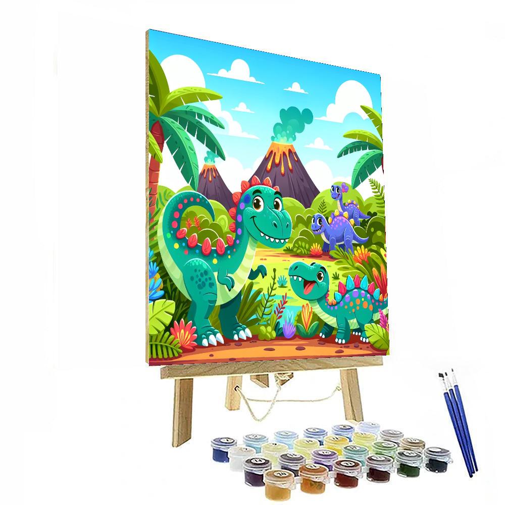 Exploring Dino World Painting By Numbers Kit