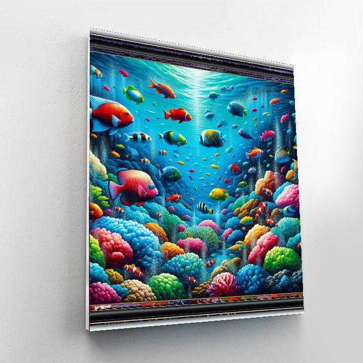 Charming Undersea Adventure Painting Number Kit