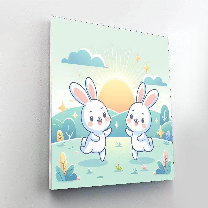 Bubbly Bunny Bash Painting By Numbers Kit