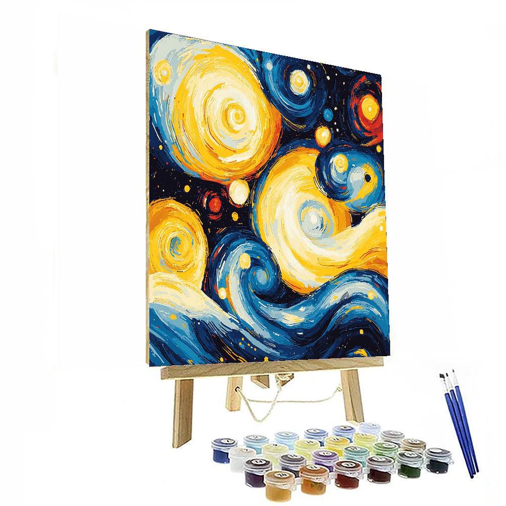 Jean-Michel Basquiat Inspired Cosmic Thoughts  Paint By Numbers Kits