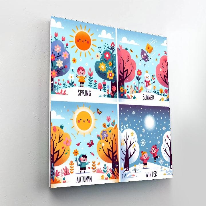 Merry Seasons Number Painting