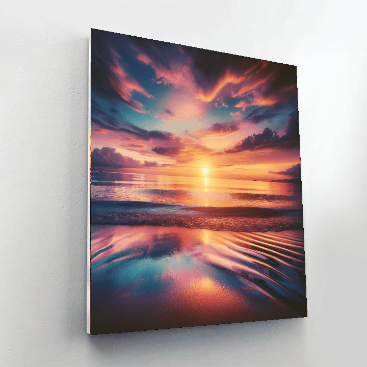 Elegant Evening By The Sea Paint By Number