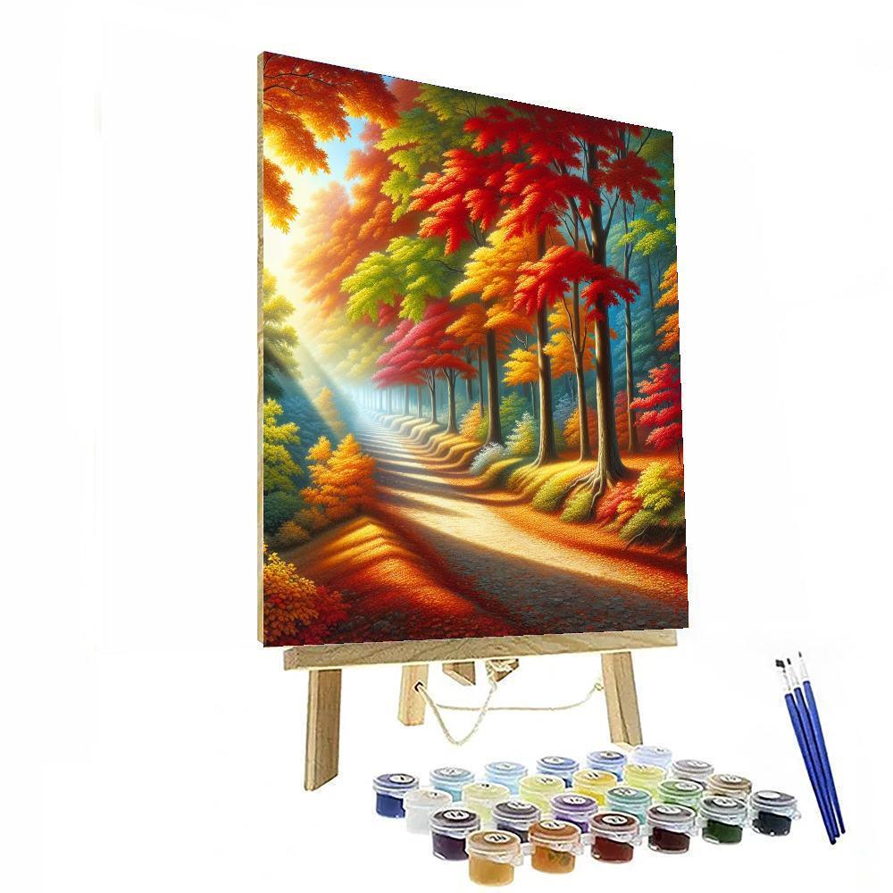 Enchanting Autumn Foliage Numbered Painting Kits