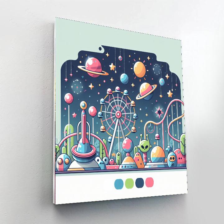 Cosmic Space Park Paint By Number