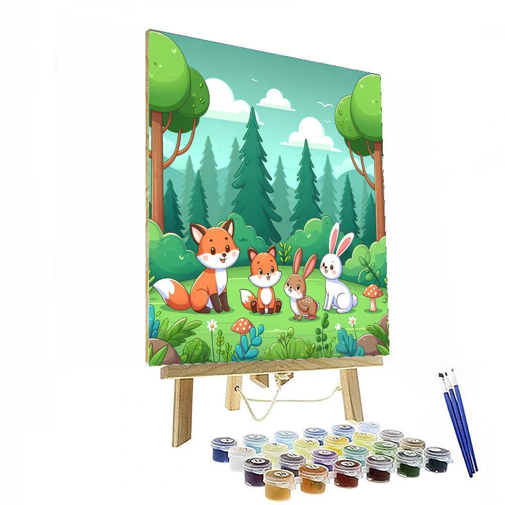 Eco-friendly Forest Fun Painting By Numbers Kit