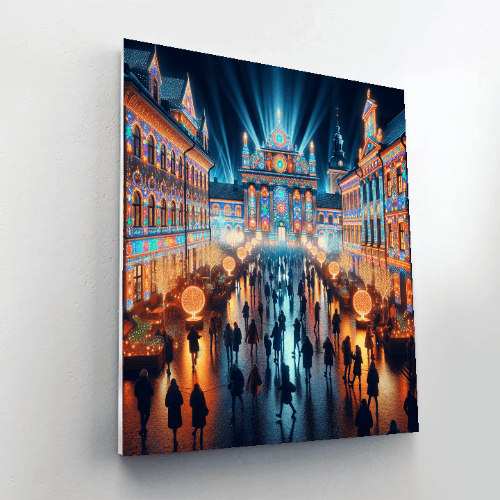 Norrköping Light Festival - Sweden Painting By Numbers Kit