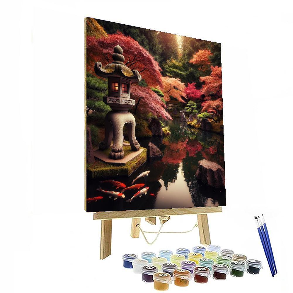 Traditional Japanese Garden - DIY Painting By Numbers Kit – Artistry Rack