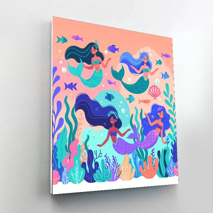 Ocean Mermaid's Lair Paint By Number