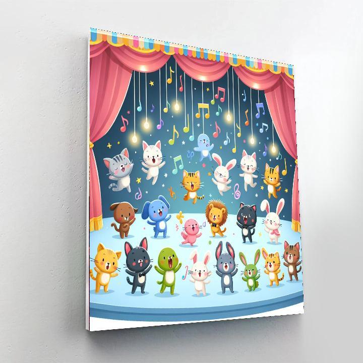 Singing And Dancing Animals Paint By Number
