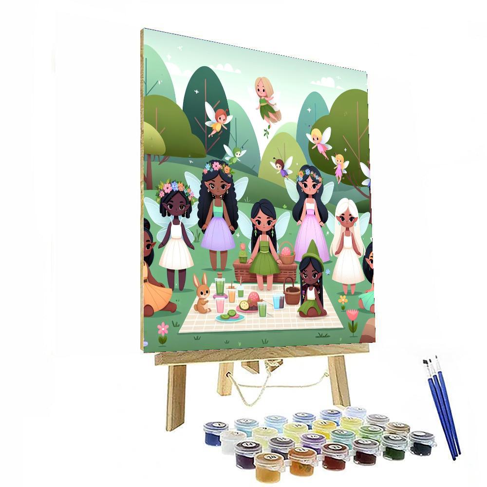 Woodland Fairy Picnic DIY Paint By Numbers