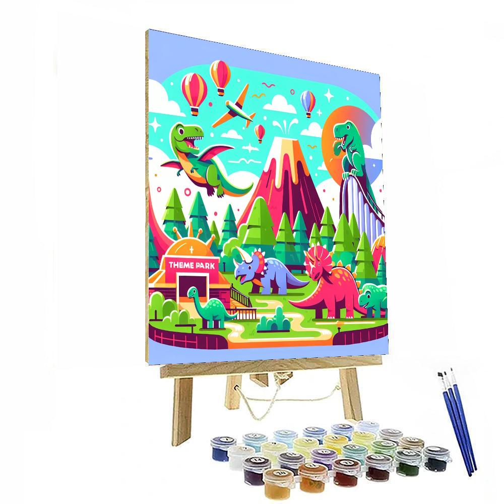 Prehistoric Adventure Park Paint By Number