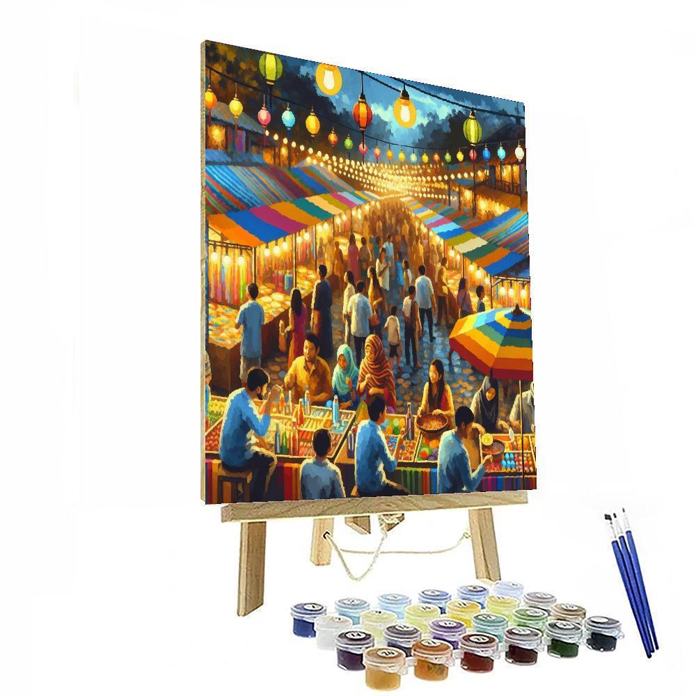 Enchanting Night Market - DIY Painting By Numbers Kit – Artistry Rack