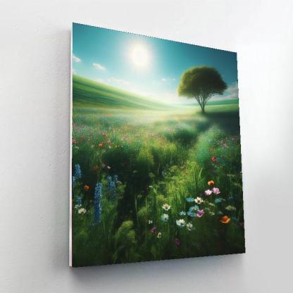 Pastoral Spring Scene Paint By Numbers Art