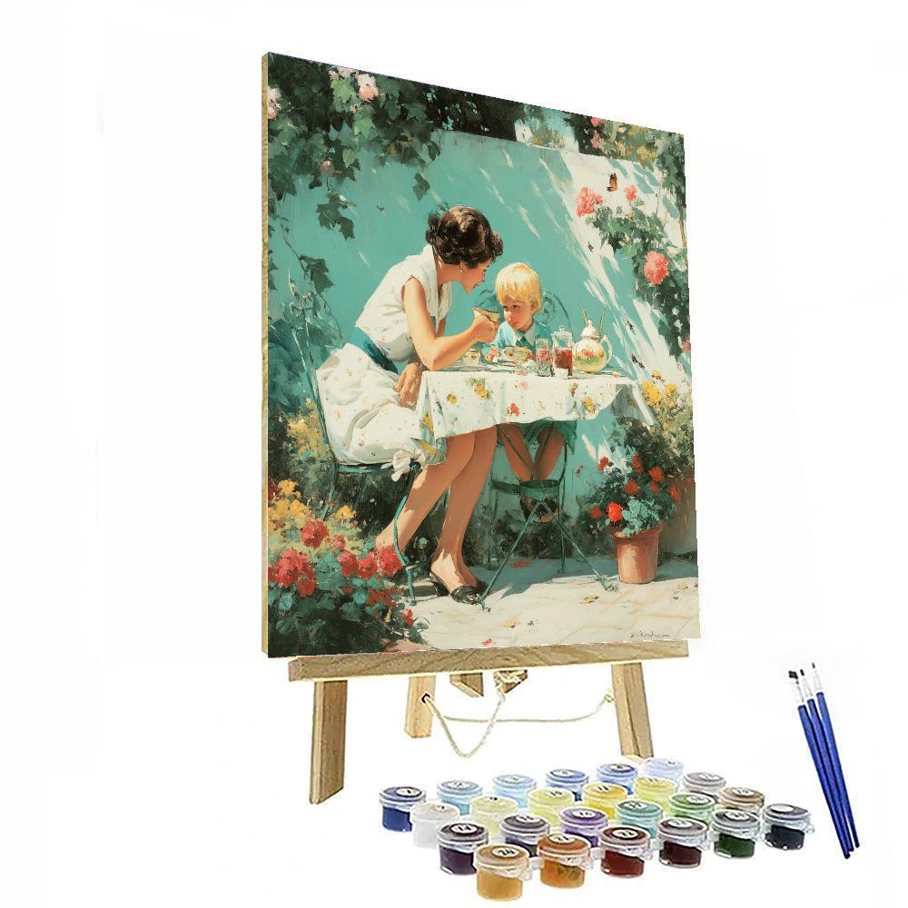 A Day Of Tea And Laughter Paint By Number