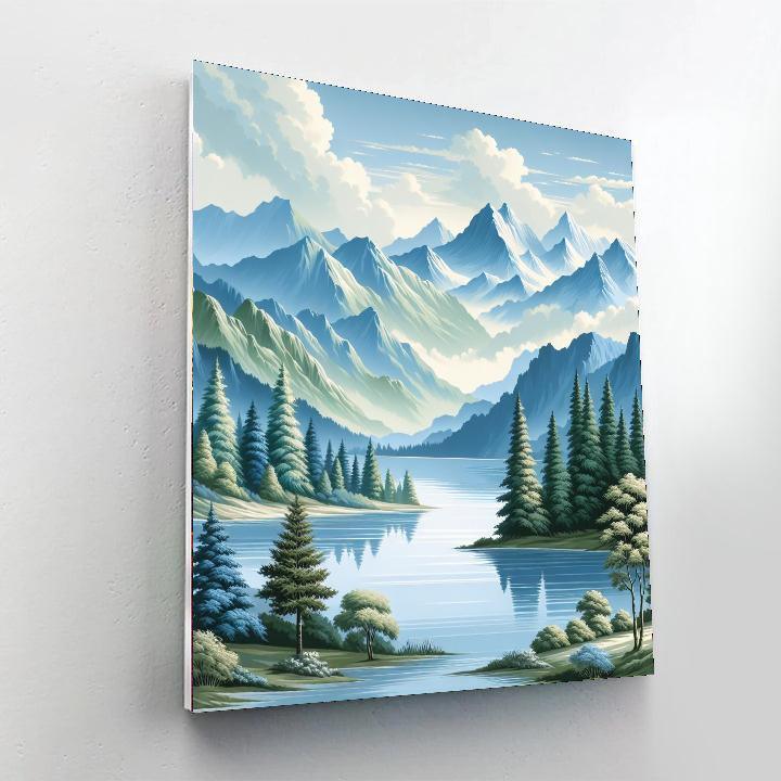 Glistening Crystal Waters Paint By Numbers Kits