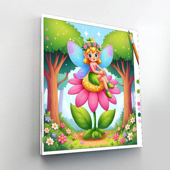 Magical Woodland Fairy Number Painting