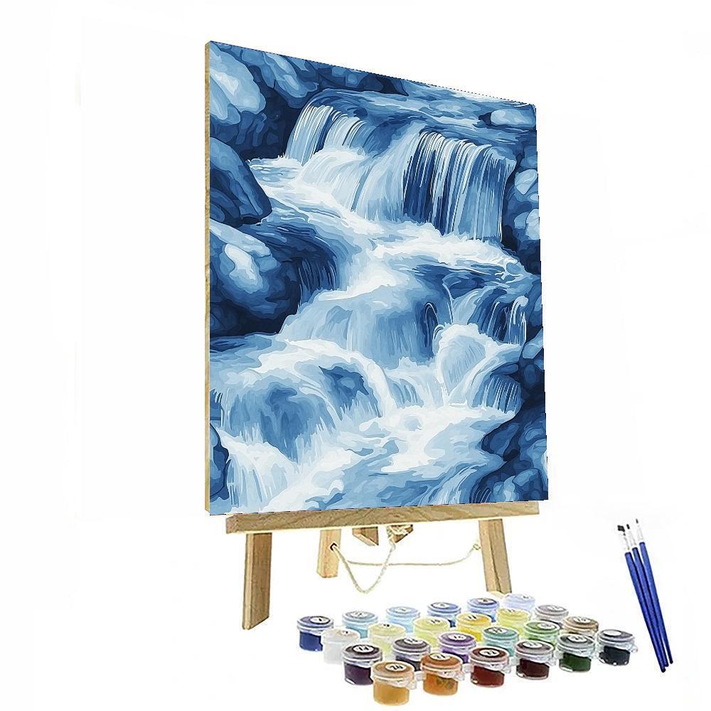 Michelangelo Inspired Serene Cascade  Painting Number Kit