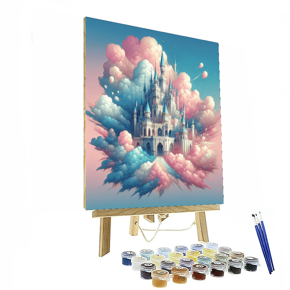 Whimsical Marshmallow Castle Number Painting