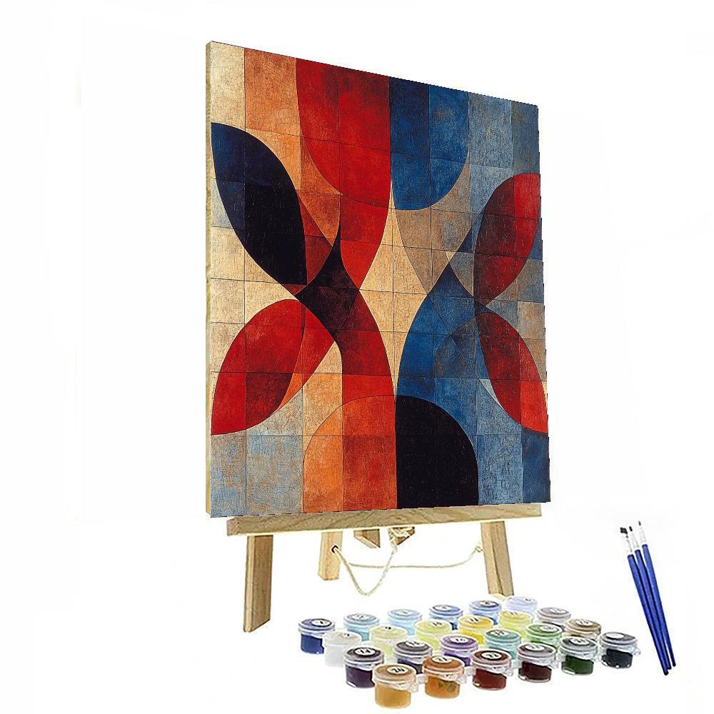 Paul Klee Inspired Harmonious Symphony Of Shapes  DIY Paint By Numbers