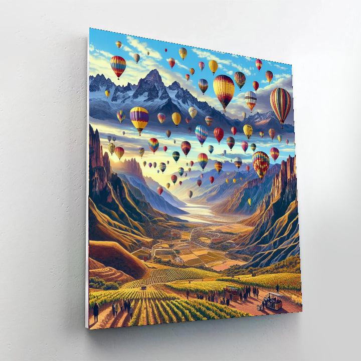 Balloon Fiesta De Los Andes - Argentina Paint By Number