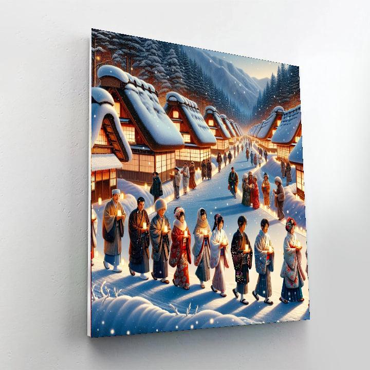 Kamakura Snow Festival Painting Number Kit